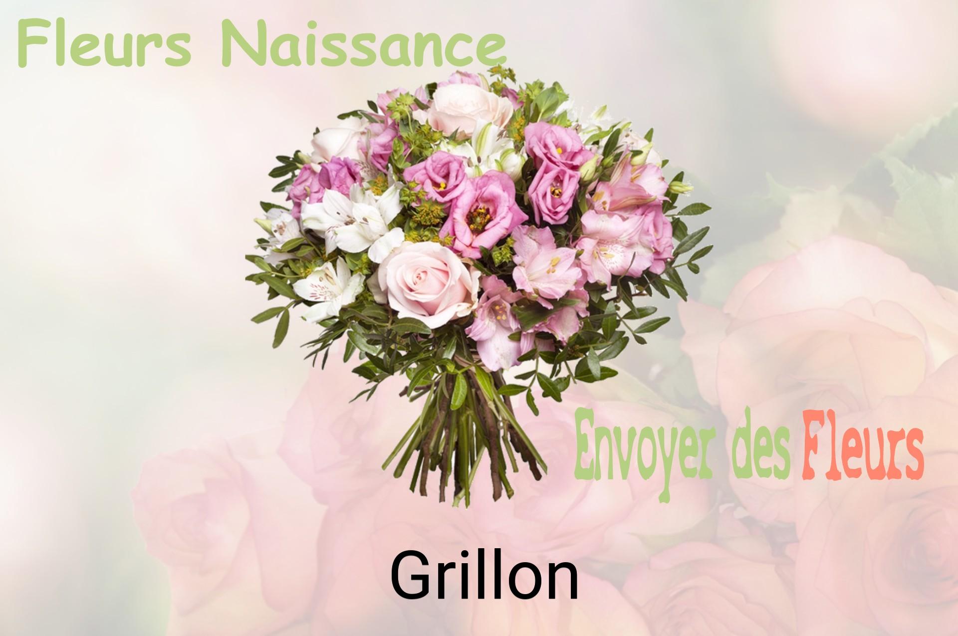 Bouquet de fleurs de naissance livré à Grillon
